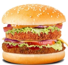 Double Tikki Veg-Burger