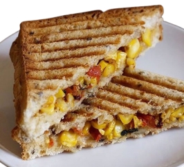 Crispy Corn N Cheese Grilled Sandwich